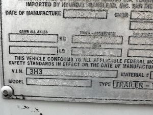 2007 HYUNDAI 53' SWING DOOR DRY VAN 9019664357