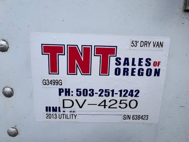 2013 UTILITY 53' QUAD AXLE DRY CAN 9049367912